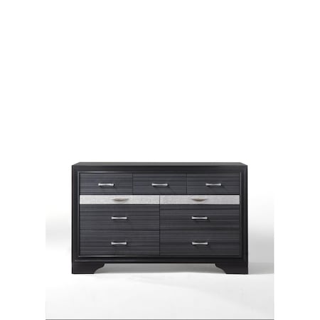 Gfancy Fixtures 17 x 63 x 39 in. Black Wood Dresser GF3097490